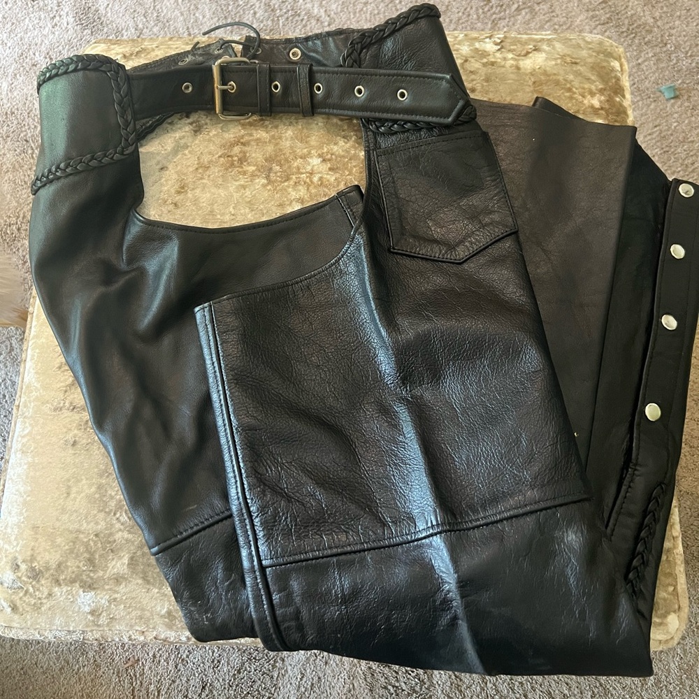 Big B’s Black Leather Chaps